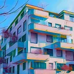 Stadtnahes Gaestezimmer Im Penthouse 招待所 3*